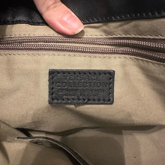 Versace Collection Leather Tote Bag - Picture 11 of 16